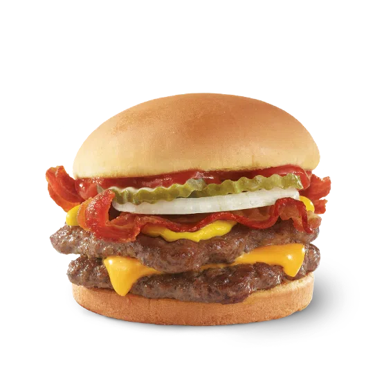 Wendy's Hamburgers Menu 4 Bacon Double Stack