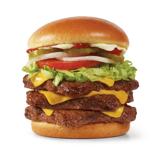 Wendy's Hamburgers Menu 9 Daves Triple