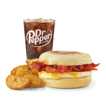 Breakfast Baconator Combo 1 Bacon Egg Cheese English Muffin 1